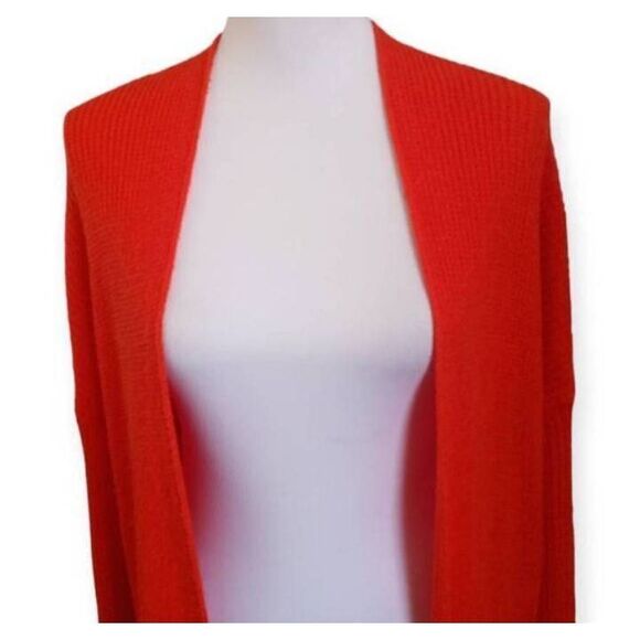 DREAMERS RED DRESS BOUTIQUE ORANGE CARDIGAN SZ.M/L EUC. - Picture 3 of 10